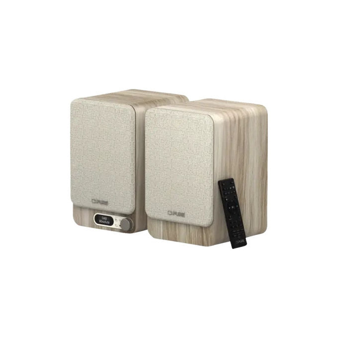 Pure 254589 Classic Active Microsistema Hi-Fi Stereo 80 W HDMI ARC Bluetooth 5.3 DAB+ FM Display OLED colore Bianco Cotone Rovere