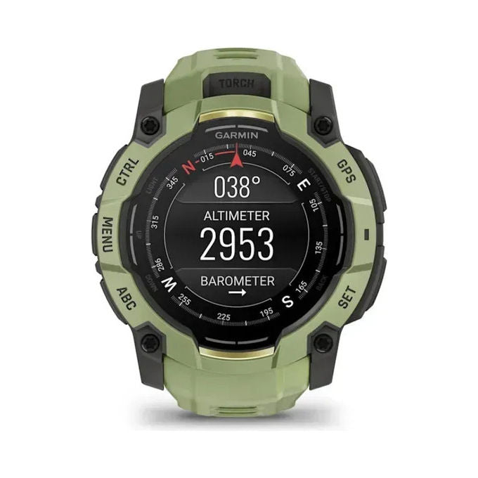 Garmin 010-03020-02 Instinct 3 Smartwatch AMOLED 50 mm GPS 4 GB autonomia 24 giorni resistente 10 ATM colore Verde