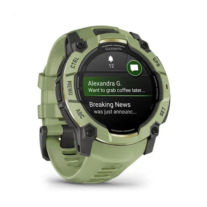 Garmin 010-03020-02 Instinct 3 Smartwatch AMOLED 50 mm GPS 4 GB autonomia 24 giorni resistente 10 ATM colore Verde