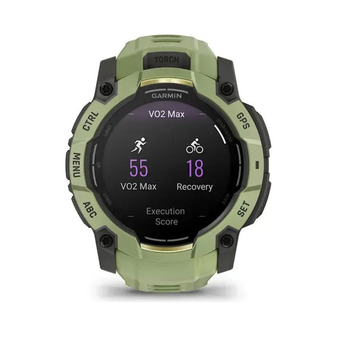 Garmin 010-03020-02 Instinct 3 Smartwatch AMOLED 50 mm GPS 4 GB autonomia 24 giorni resistente 10 ATM colore Verde
