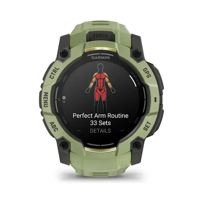Garmin 010-03020-02 Instinct 3 Smartwatch AMOLED 50 mm GPS 4 GB autonomia 24 giorni resistente 10 ATM colore Verde