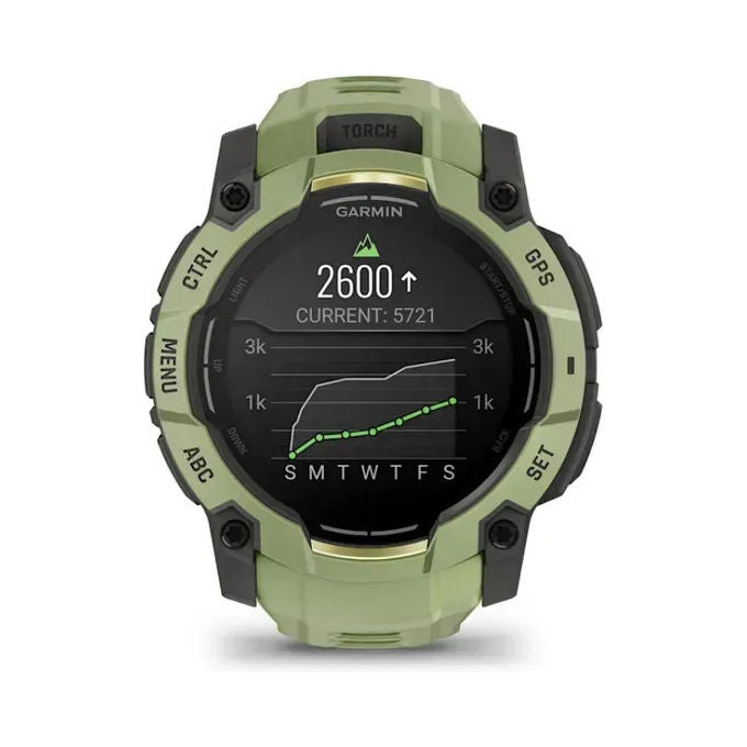Garmin 010-03020-02 Instinct 3 Smartwatch AMOLED 50 mm GPS 4 GB autonomia 24 giorni resistente 10 ATM colore Verde