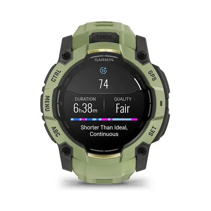 Garmin 010-03020-02 Instinct 3 Smartwatch AMOLED 50 mm GPS 4 GB autonomia 24 giorni resistente 10 ATM colore Verde