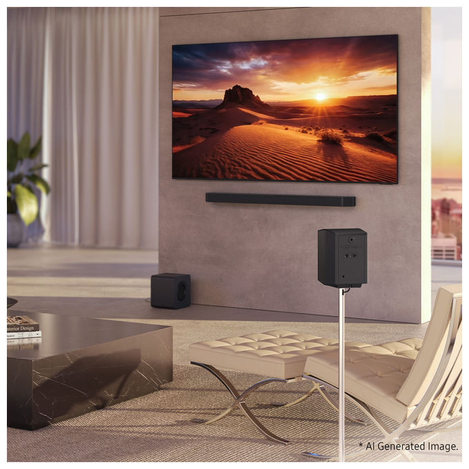 Samsung HW-Q990H-XC Soundbar 11.1.4 canali 756W Dolby Atmos Wireless Q-Symphony Bluetooth 5.3 HDMI eARC colore Nero