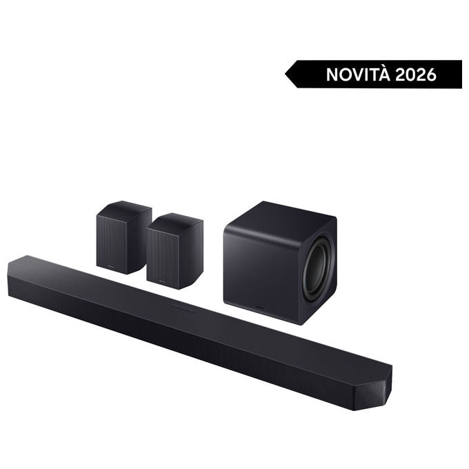 Samsung HW-Q990H-XC Soundbar 11.1.4 canali 756W Dolby Atmos Wireless Q-Symphony Bluetooth 5.3 HDMI eARC colore Nero