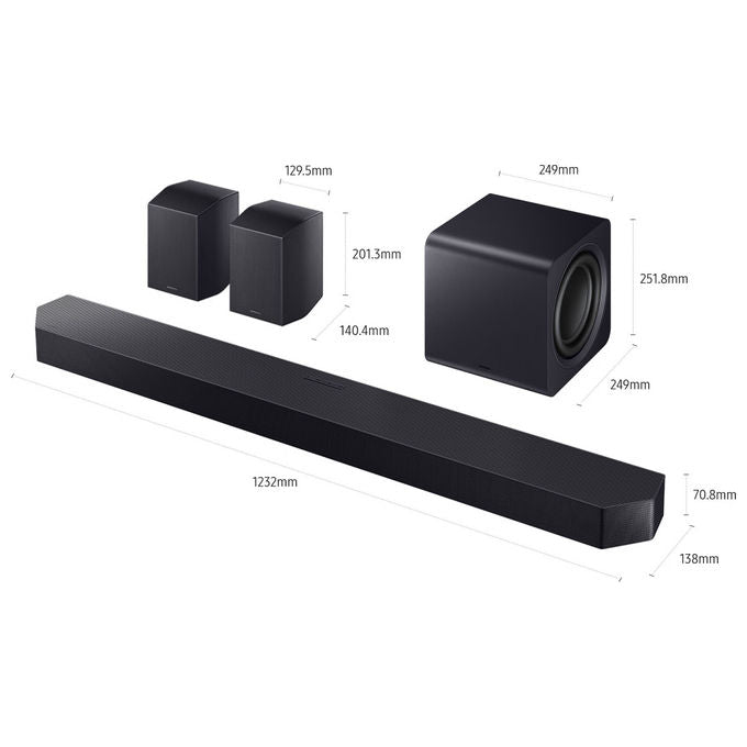 Samsung HW-Q990H-XC Soundbar 11.1.4 canali 756W Dolby Atmos Wireless Q-Symphony Bluetooth 5.3 HDMI eARC colore Nero