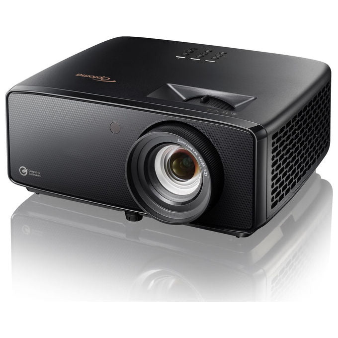 Optoma UZ38X Proiettore Laser DLP UHD 4K 3800 ANSI lumen Contrasto 1500000:1 HDR Filmmaker Mode colore Nero