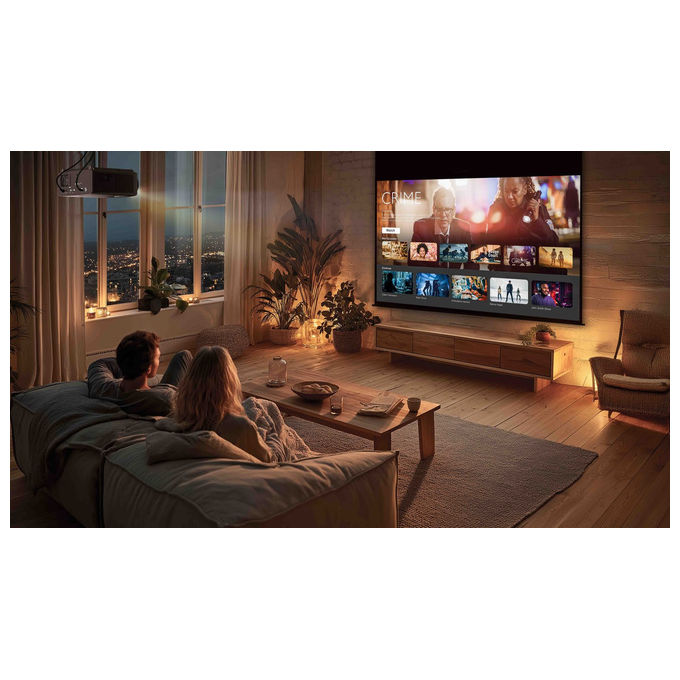 Optoma UZ38X Proiettore Laser DLP UHD 4K 3800 ANSI lumen Contrasto 1500000:1 HDR Filmmaker Mode colore Nero