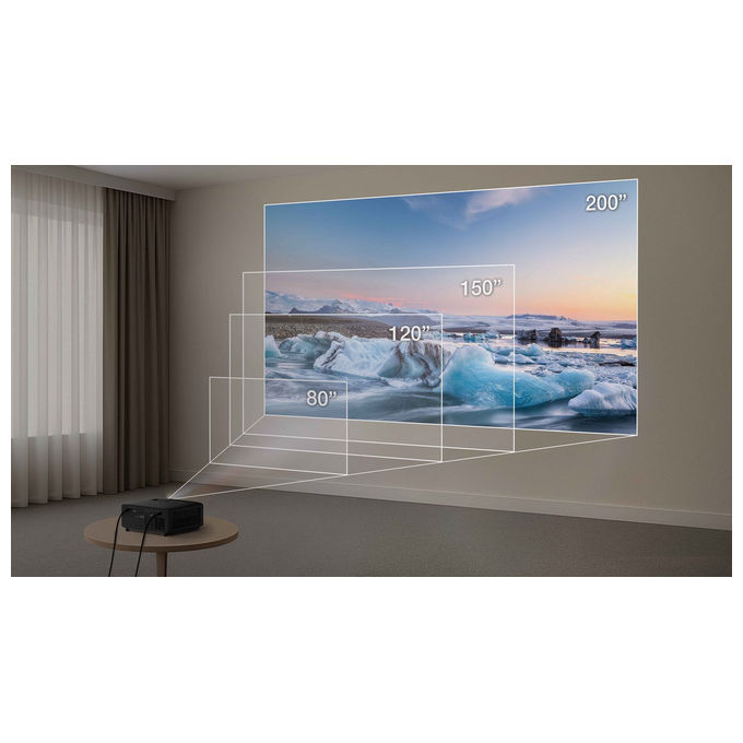 Optoma UZ38X Proiettore Laser DLP UHD 4K 3800 ANSI lumen Contrasto 1500000:1 HDR Filmmaker Mode colore Nero