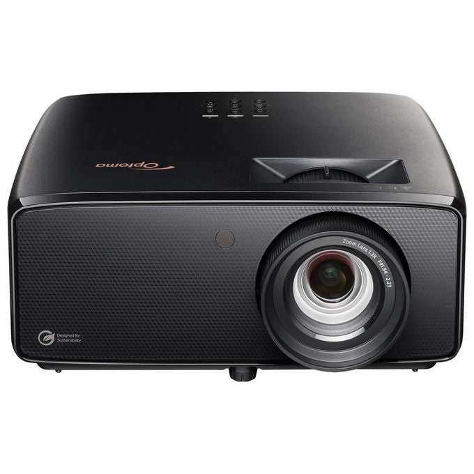 Optoma UZ38X Proiettore Laser DLP UHD 4K 3800 ANSI lumen Contrasto 1500000:1 HDR Filmmaker Mode colore Nero