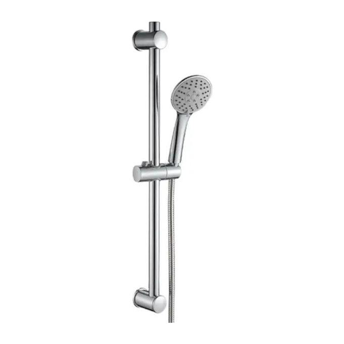 Idro-Bric BLISAL0141CR Syros Set Saliscendi Doccia 3 Getti Asta 70 cm Flessibile 150 cm Anticalcare colore Cromo
