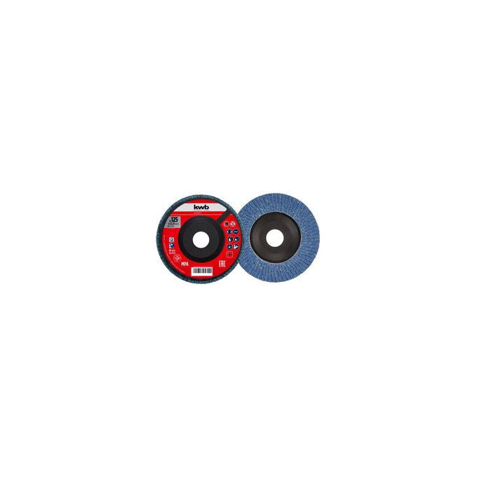 KWB 795646 Disco Lamellare per Molatrice 125 mm Grana 40G per Metallo