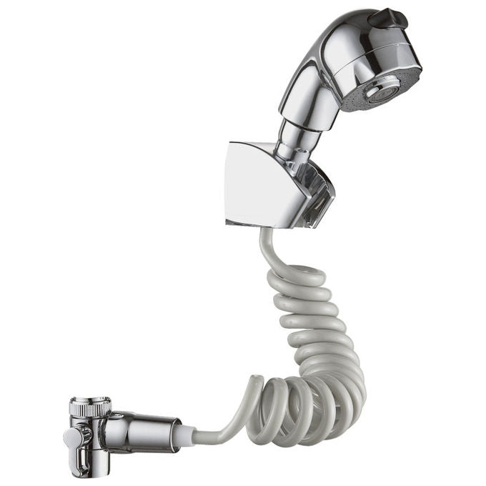 Idrobric BLIDUP0074CR Smart Kit Duplex Doccia ABS 2 Getti Flessibile da 30 a 150 cm Attacco 1-2 colore Cromo