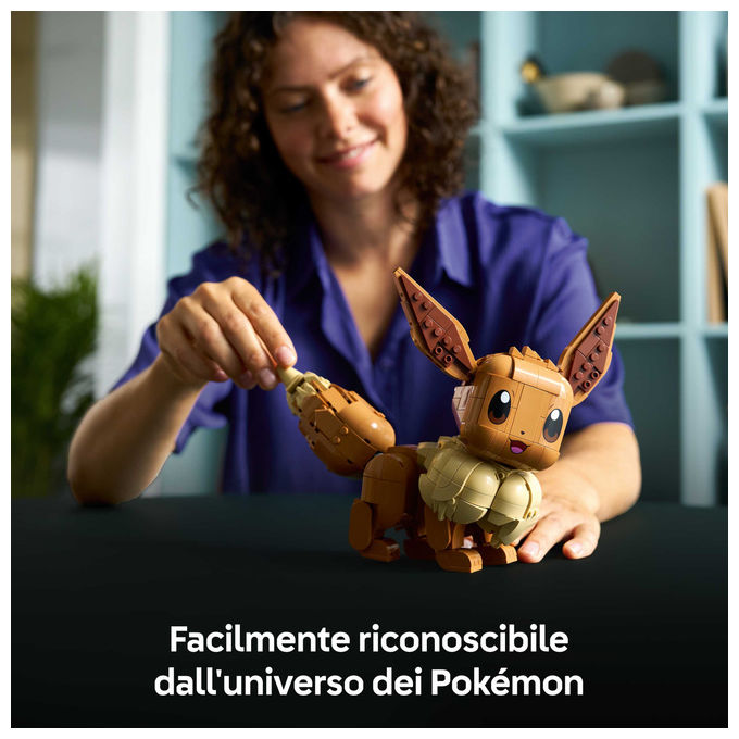 Lego 72151 Pokémon Set da Costruzione Eevee Figure Snodabile 587 Pezzi per Adulti 18+ colore Multicolore