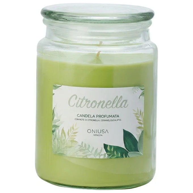 Oniusa 0119 Candela Citronella 510 Kg per Ambienti Esterni