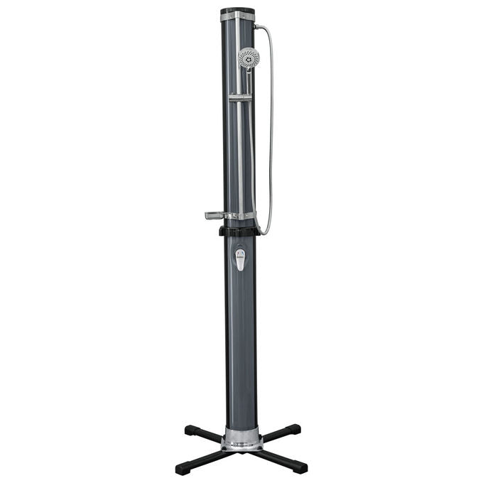 Bestway 58696 SolarFlow Doccia Solare da Esterno 35 L con Miscelatore Soffione Regolabile e Portaoggetti colore Nero