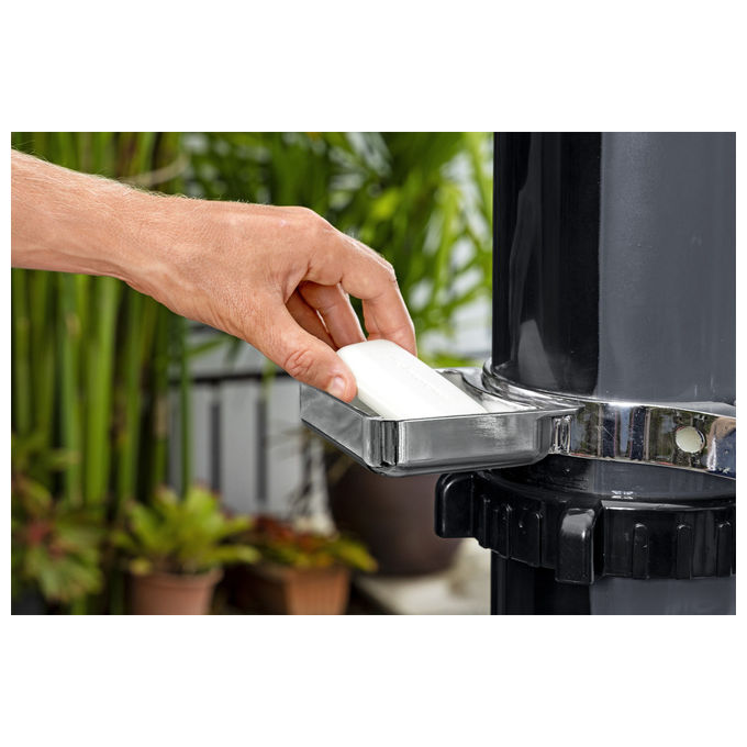 Bestway 58696 SolarFlow Doccia Solare da Esterno 35 L con Miscelatore Soffione Regolabile e Portaoggetti colore Nero