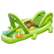 Bestway 53169 Later Gator Parco Giochi Acquatico Gonfiabile Coccodrillo 234x163x87 cm dai 2 anni colore Verde