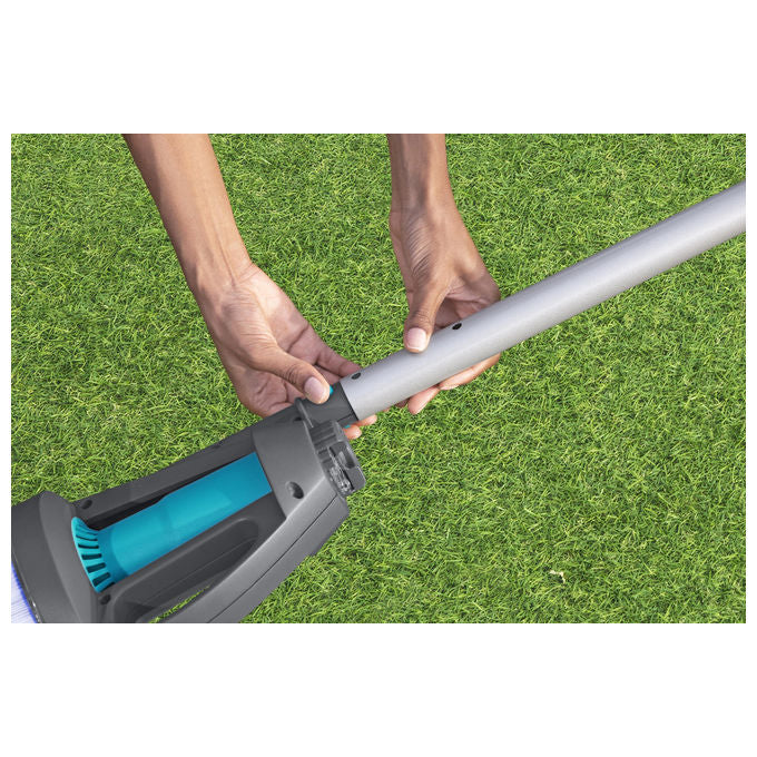 Bestway 58946 AquaGrip Aspiratore per Piscina a Batteria 2 in 1 90 min autonomia LED colore Grigio