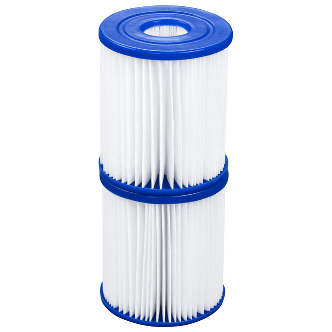 Bestway 58093 Flowclear Cartuccia filtrante Tipo I per pompe 1249 l-h 2 pz colore Bianco Blu