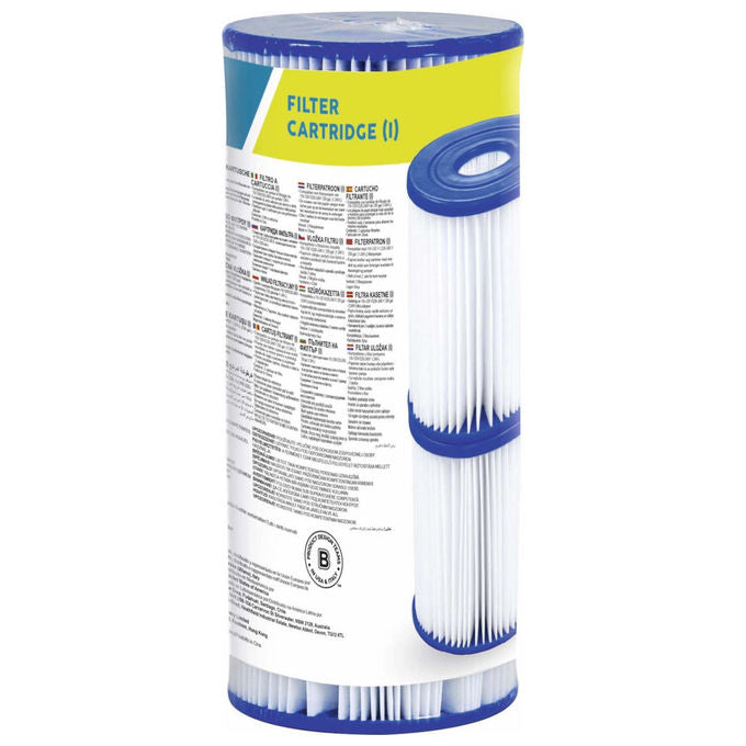 Bestway 58093 Flowclear Cartuccia filtrante Tipo I per pompe 1249 l-h 2 pz colore Bianco Blu