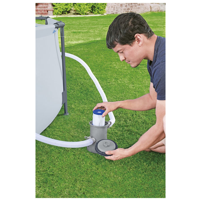 Bestway 58093 Flowclear Cartuccia filtrante Tipo I per pompe 1249 l-h 2 pz colore Bianco Blu