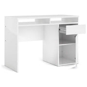 Tvilum 70488PUUUU Function Plus Scrivania Moderna 1 Cassetto 1 Anta 2 Vani 110x48x77 cm colore Bianco