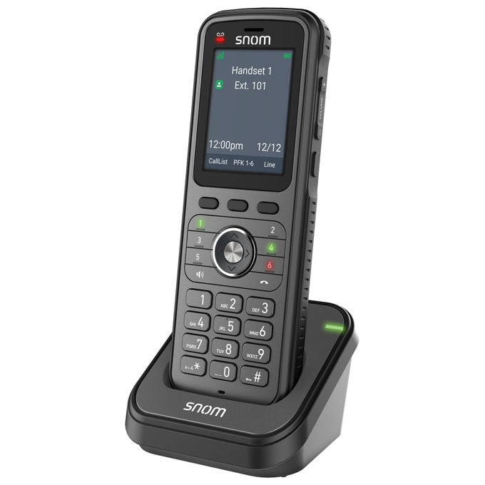 Snom 00004656 M56 Ricevitore DECT IP67 Display 2,4'' HD Bluetooth Autonomia 12 ore Pulsante Allarme colore Nero