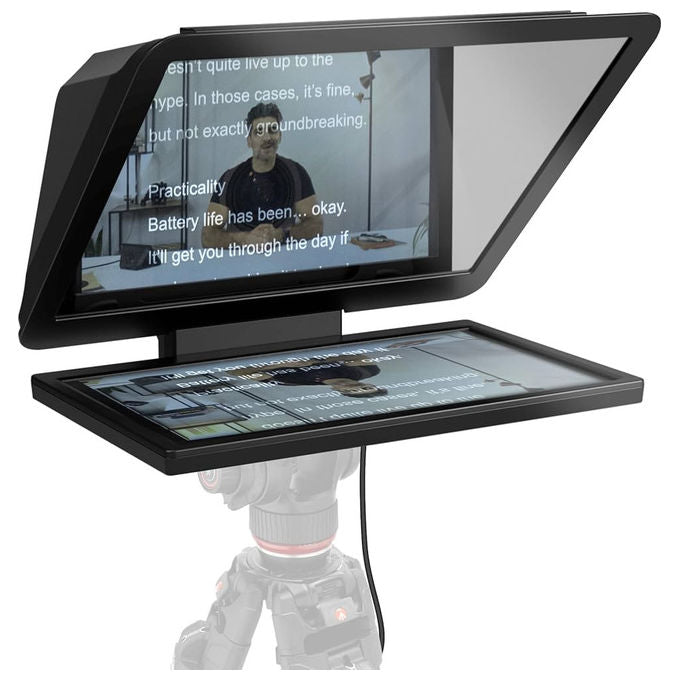 Elgato 20WAG9901 Prompter XL Teleprompter Display Full HD 15.6'' 600 nit USB-C 3.2 per DSLR Mirrorless e Camere da Studio
