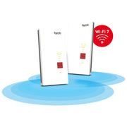 Fritz! 20003138 Mesh Set 2700 Ripetitore di rete Wi-Fi 7 Dual-band 2.4 5 GHz 6448 Mbit-s 2.5 Gigabit Ethernet colore Bianco