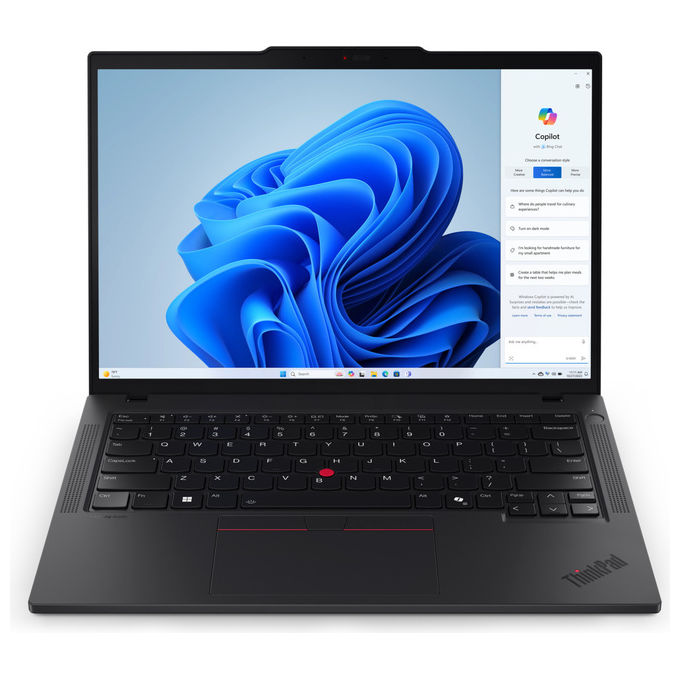 Lenovo 21MC006YIX ThinkPad T14 Gen 5 Notebook 14'' AMD Ryzen 5 PRO 8540U 16 GB DDR5 512 GB SSD NVMe Wi-Fi 6E Windows 11 Pro colore Nero