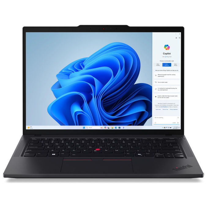 Lenovo 21MC006YIX ThinkPad T14 Gen 5 Notebook 14'' AMD Ryzen 5 PRO 8540U 16 GB DDR5 512 GB SSD NVMe Wi-Fi 6E Windows 11 Pro colore Nero