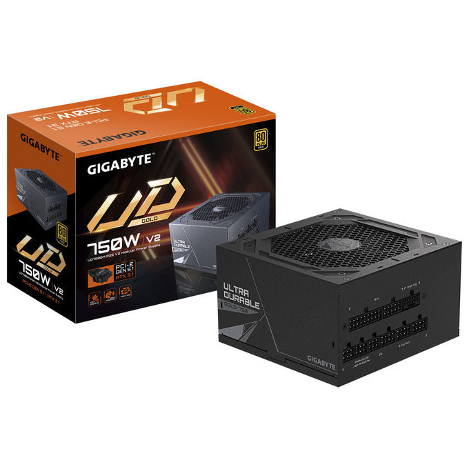 Gigabyte GP-UD750GM PG5 V2 EU Alimentatore ATX 750W 80 PLUS Gold Modulare PCIe Gen 5.1 ATX 3.1 Ventola 120mm colore Nero