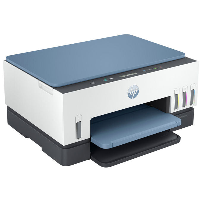 HP 2H1W2A Smart Tank 670 Stampante Multifunzione Inkjet A4 Wi-Fi Bluetooth Stampa Copia Scansione 12 ppm colore Bianco Blu