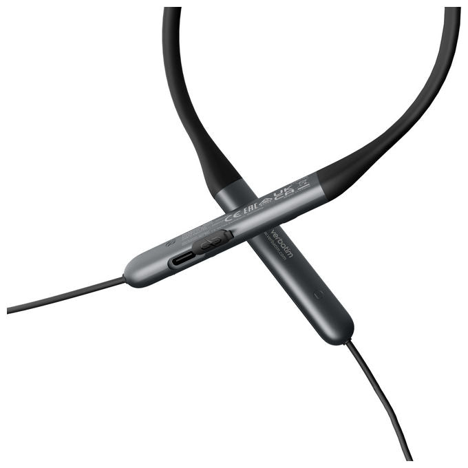 Verbatim 30205 TruSound ANC Auricolari Neckband Wireless Bluetooth 5.4 28h colore Nero