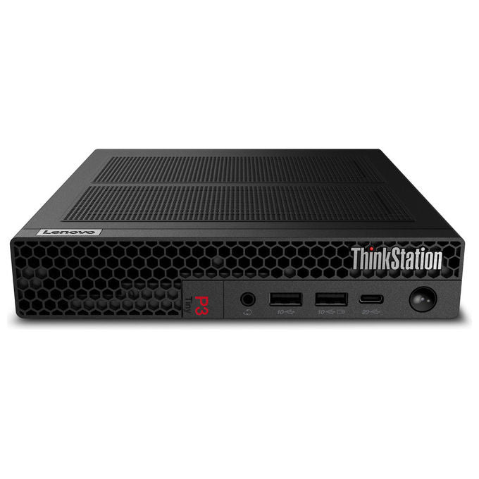 Lenovo 30K50072IX ThinkStation P3 Tiny Gen 2 Mini PC Workstation Intel Core Ultra 7 265 32 GB DDR5 1 TB SSD NVMe NVIDIA RTX A400 4 GB Windows 11 Pro colore Nero