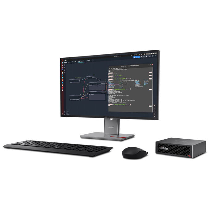 Lenovo 30KL000AIE ThinkStation PGX Mini PC NVIDIA Grace Blackwell GB10 128 GB LPDDR5x 4 TB SSD NVMe Wi-Fi 7 DGX OS colore Nero