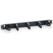 Equip 327311 Pannello Organizzatore Cavi Rack 19'' 1U 5 Anelli colore Nero