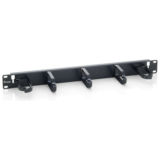 Equip 327311 Pannello Organizzatore Cavi Rack 19'' 1U 5 Anelli colore Nero