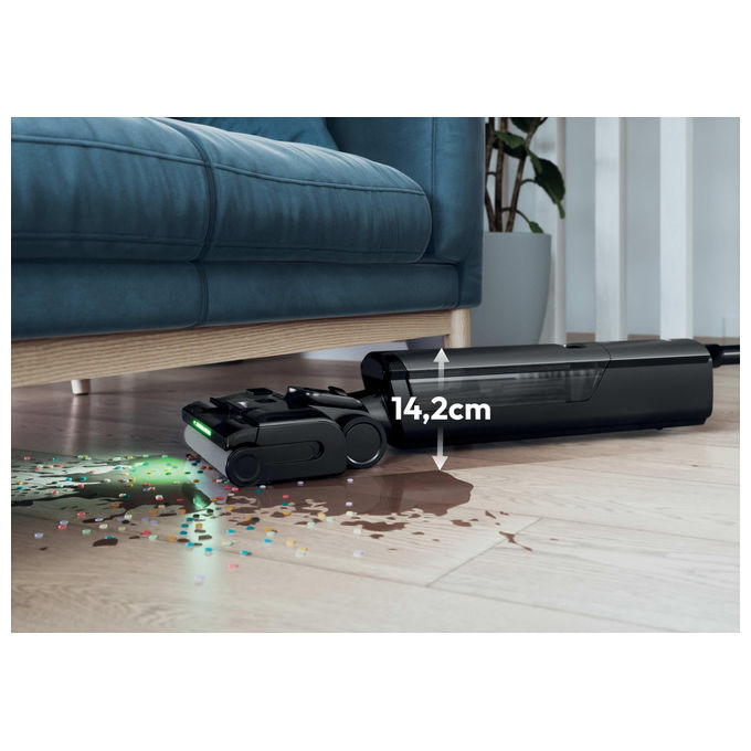 Hoover HW600 011 HW6 Ultra Clean Aspirapolvere lavapavimenti senza fili Secco e Bagnato 20000 Pa autonomia 50 min 400 m² 78 dB colore Nero