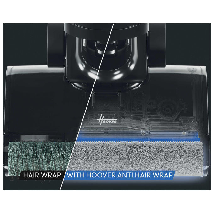 Hoover HW600 011 HW6 Ultra Clean Aspirapolvere lavapavimenti senza fili Secco e Bagnato 20000 Pa autonomia 50 min 400 m² 78 dB colore Nero