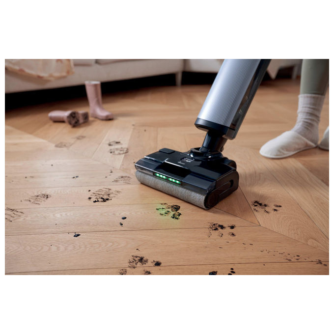 Hoover HW600 011 HW6 Ultra Clean Aspirapolvere lavapavimenti senza fili Secco e Bagnato 20000 Pa autonomia 50 min 400 m² 78 dB colore Nero