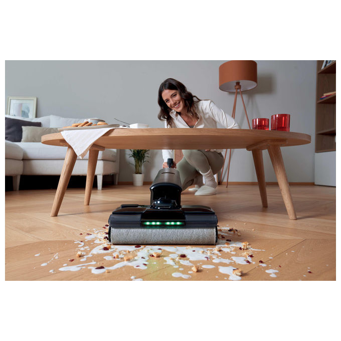Hoover HW600 011 HW6 Ultra Clean Aspirapolvere lavapavimenti senza fili Secco e Bagnato 20000 Pa autonomia 50 min 400 m² 78 dB colore Nero