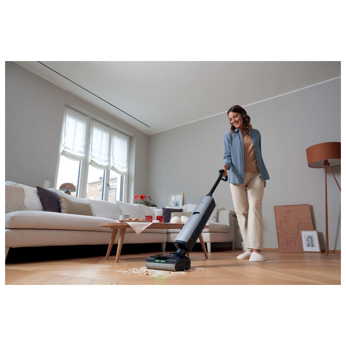 Hoover HW600 011 HW6 Ultra Clean Aspirapolvere lavapavimenti senza fili Secco e Bagnato 20000 Pa autonomia 50 min 400 m² 78 dB colore Nero