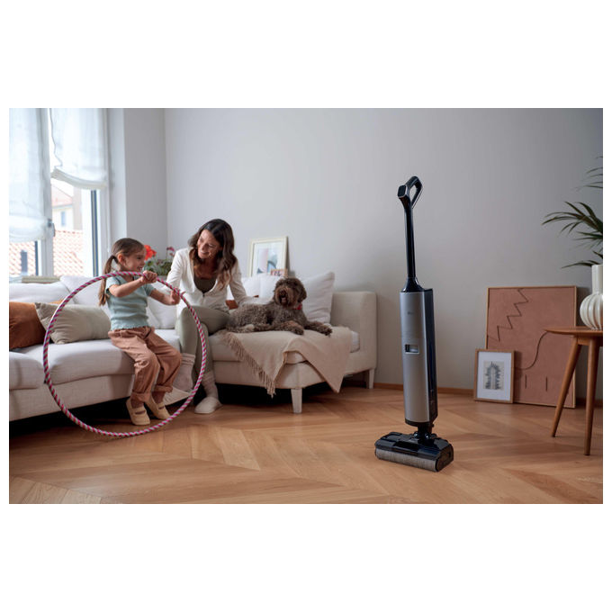 Hoover HW600 011 HW6 Ultra Clean Aspirapolvere lavapavimenti senza fili Secco e Bagnato 20000 Pa autonomia 50 min 400 m² 78 dB colore Nero