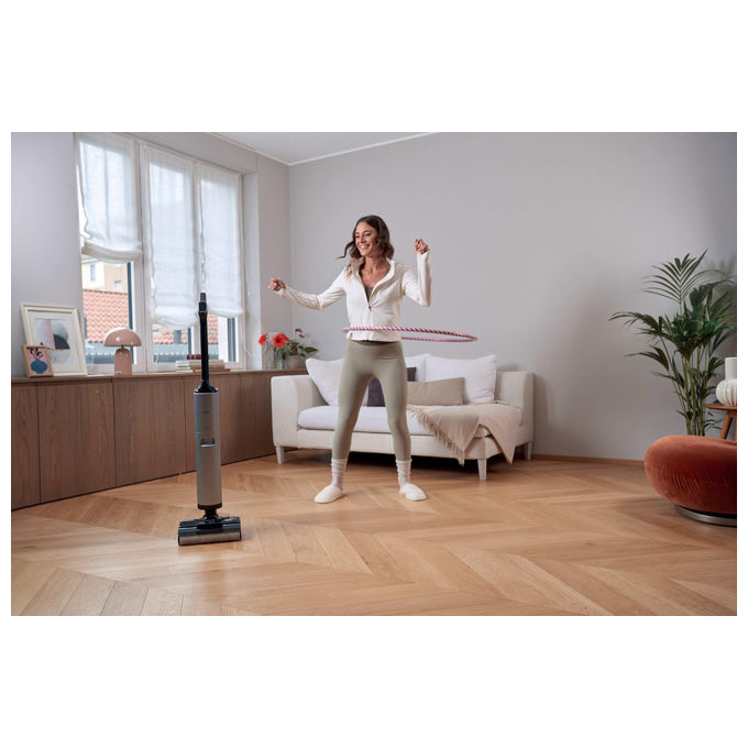 Hoover HW600 011 HW6 Ultra Clean Aspirapolvere lavapavimenti senza fili Secco e Bagnato 20000 Pa autonomia 50 min 400 m² 78 dB colore Nero