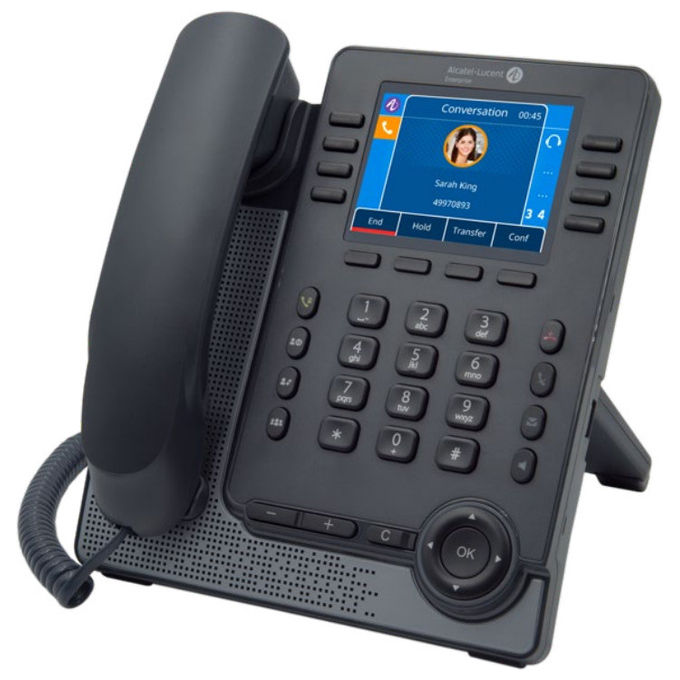 Alcatel M7S Telefono IP VoIP SIP 8 account display 3.5'' Wi-Fi Bluetooth PoE USB colore Grigio