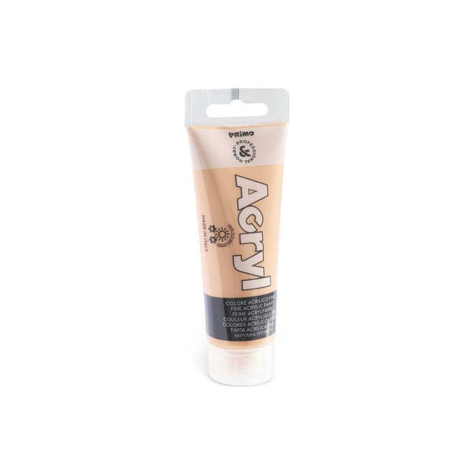 Primo 420TA75331 Hobby Professional Colore Acrilico Fine Opaco Coprente 75 ml colore Rosa Albicocca