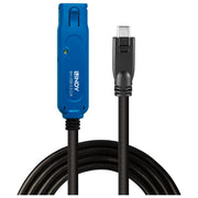Lindy 43381 Cavo USB 3.2 Gen 1 Attivo 8 m USB C Maschio USB A Femmina 5 Gbit-s colore Nero Blu