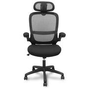 PIQUERAS Y CRESPO PRO525 Sedia operativa ergonomica schienale in rete poggiatesta regolabile braccioli supporto lombare 120 Kg colore Nero